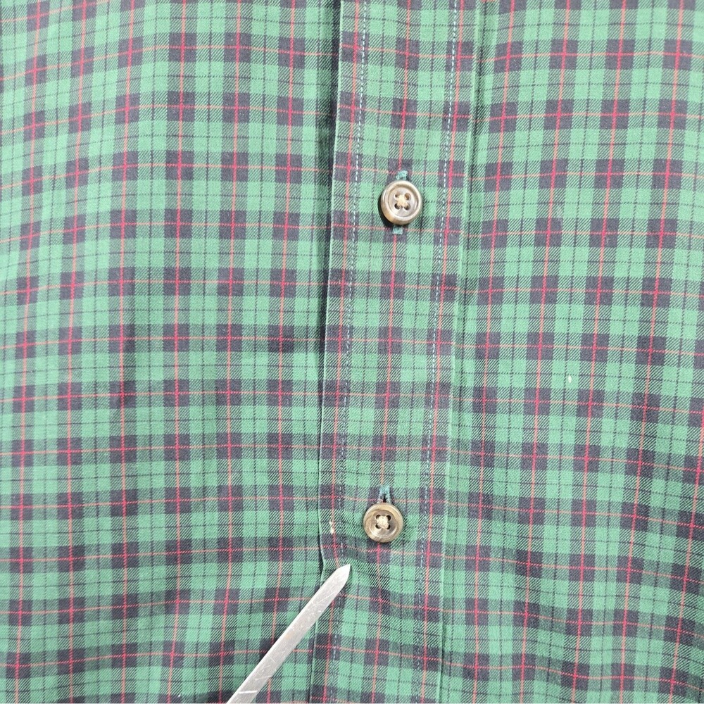 Polo Ralph Lauren Men's Shirt XL Plaid Green Red Pony Classic Fit Button Up - Picture 5 of 11